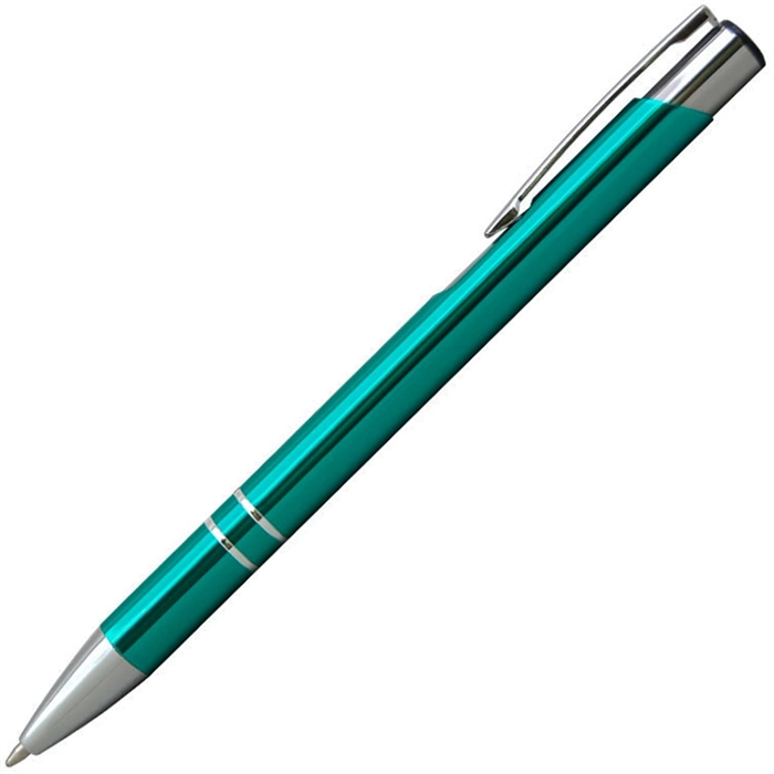 Ручка металлическая шариковая Z-PEN, COSMO  (бирюзовая) с Вашим логотипом 10230