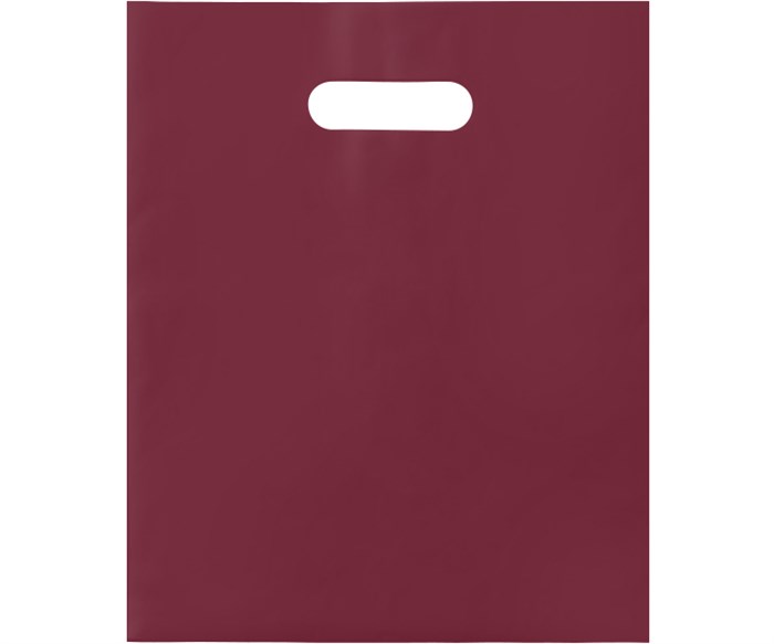 Пакет ПВД с Вашим логотипом 30х40 мм, бордовый, 70 мкр, печать 1+0 (односторонняя, одноцветная) 10245