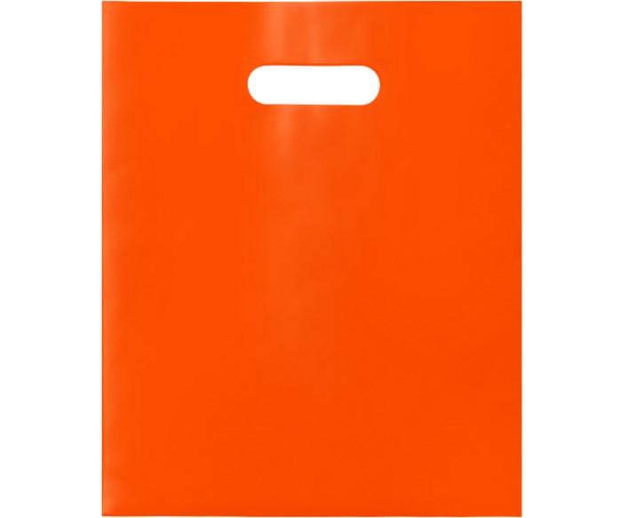 Пакет ПВД с Вашим логотипом 30х40 мм, оранжевый, 70 мкр, печать 1+0 (односторонняя, одноцветная) 10249