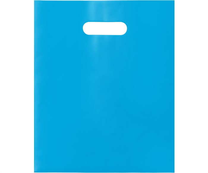 Пакет с Вашим логотипом ПВД 40х50 мм, голубой, 70 мкр, печать 1+0 (односторонняя, одноцветная) 10280