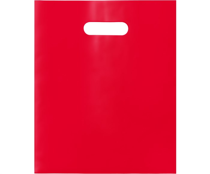 Пакет с Вашим логотипом ПВД 40х50 мм, красный, 70 мкр, печать 1+0 (односторонняя, одноцветная) 10284