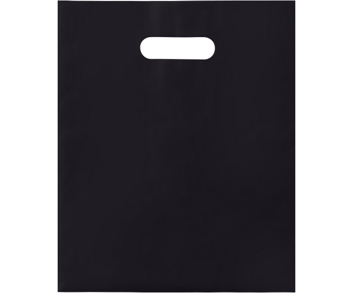 Пакет с Вашим логотипом ПВД 70х60 мм, черный, 70 мкр, печать 1+0 (односторонняя, одноцветная) 10304