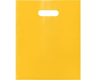 Пакет с Вашим логотипом ПВД 40х50 мм, желтый, 70 мкр, печать 1+0 (односторонняя, одноцветная) 10281