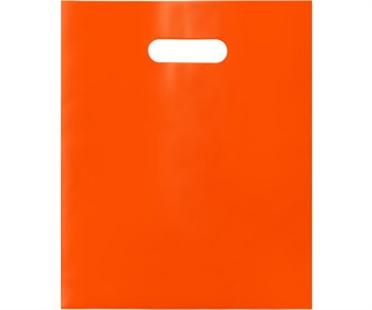 Пакет с Вашим логотипом ПВД 40х50 мм, оранжевый, 70 мкр, печать 1+0 (односторонняя, одноцветная) 10285