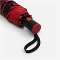 Зонт складной Edgeline, черный с красным 10802