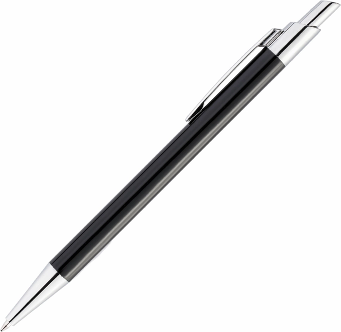 Ручка металлическая шариковая Vivapens Tikko New (черная) с Вашим логотипом 10227