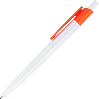 {{photo.Alt || photo.Description || 'Ручка пластиковая шариковая Vivapens HIT (белая с оранжевым) с Вашим логотипом'}}