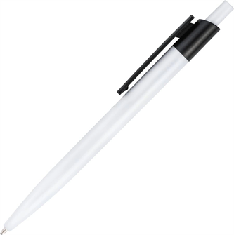 {{photo.Alt || photo.Description || 'Ручка пластиковая шариковая Vivapens HIT (белая с темно-синим) с Вашим логотипом'}}