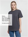 Футболка унисекс T-Bolka 160, темно-серая (графит) 11025