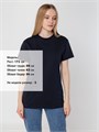 Футболка унисекс T-Bolka 160, темно-синяя 11116