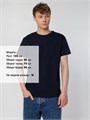 Футболка унисекс T-Bolka 160, темно-синяя 11116