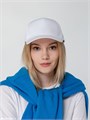 Бейсболка Promo, белая с Вашим логотипом 10686