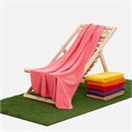 Флисовый плед Warm&Peace, розовый (коралловый) 10872
